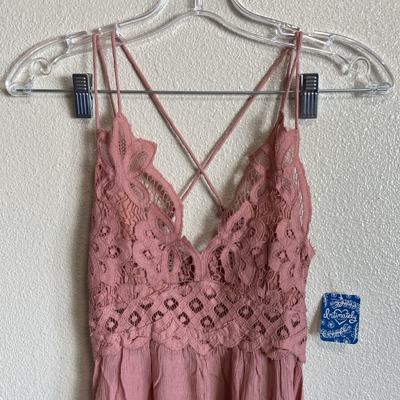Free People Adella Slip Dress in Rose (Size XS) - Picture 4 of 11